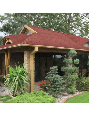 Teja Simple Rock Trio Red 3.0 m2 - Construcción Segura y Eficiente